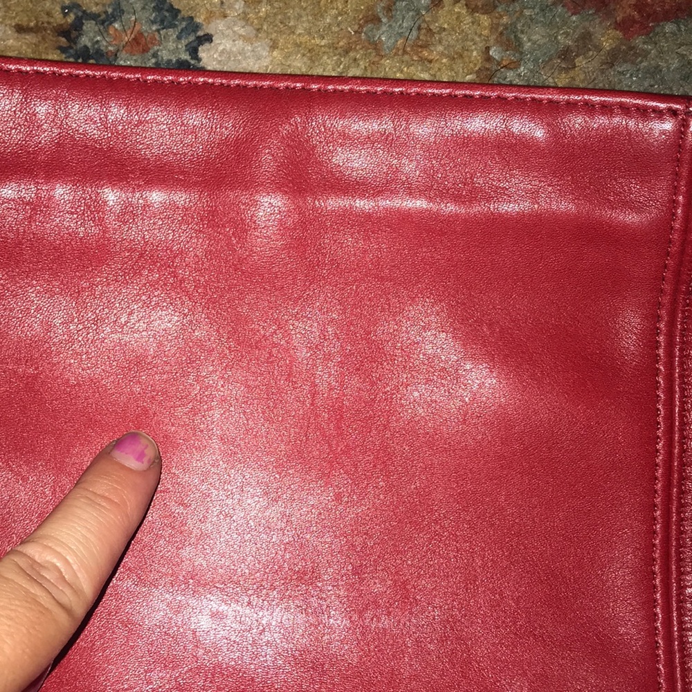 Vintage Cherry Red Coach Purse - Picture 14 of 16